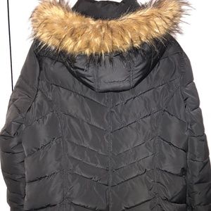 Tommy Hilfiger Hooded Faux-Fur Maxi Puffer Coat